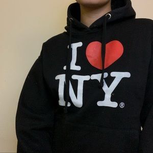 NY black hoodie